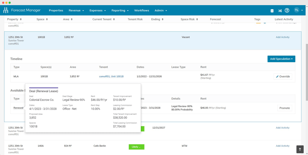 deal manager detail